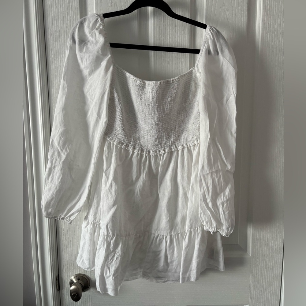 White Aritzia Wilfred Dress
